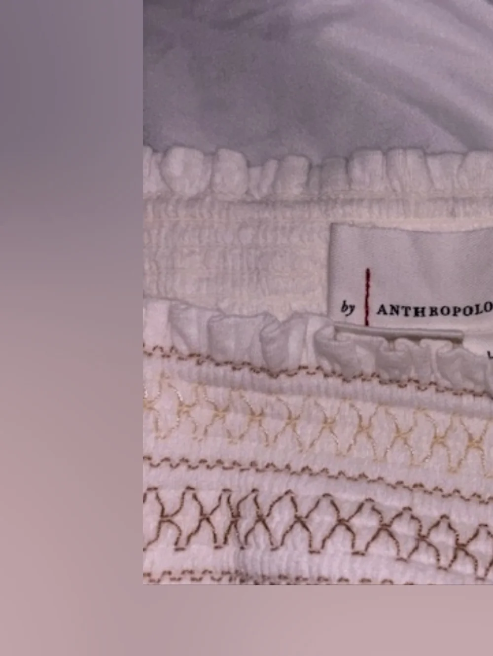 Anthropologie airy white